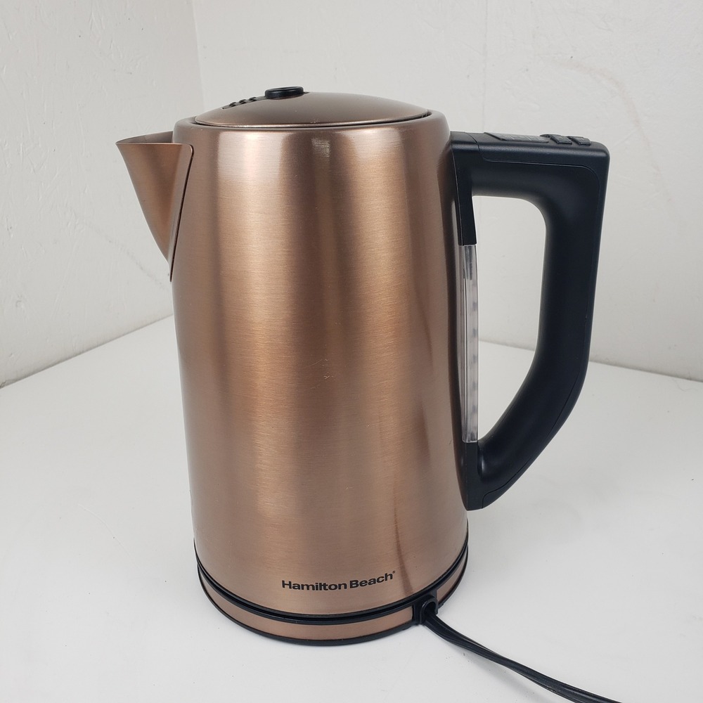Hamilton Beach Electric Kettle Variable Temp Copper 1.7L Model 41026 1500W